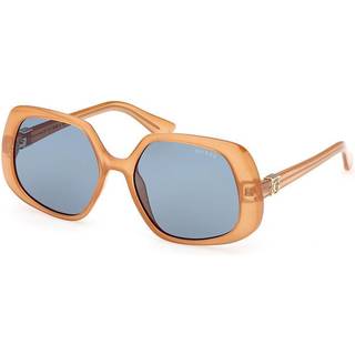 Guess Kvinde GU7862 59V Solbriller Plast Beige Blå Geometrisk Normal