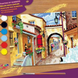 Mal efter tal 39x30cm A Quiet Street