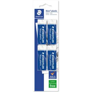 Staedtler Mars Plastic viskelæder 65x23x13mm 4/Bk