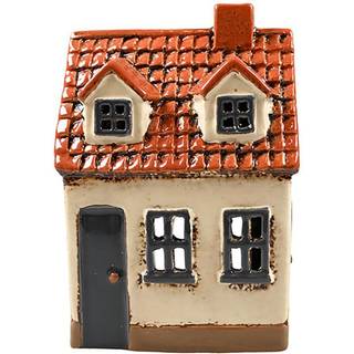 Det Gamle Apotek, Keramik hus, beige, 15 cm | Nr.4078