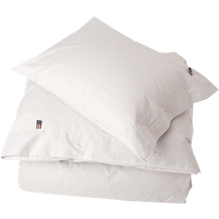 Lexington Icons Pin Point Dynebetræk Gray/ White 220x220 cm