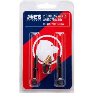 Joe's No-flats Ventilsæt 36 mm Presta - Rød