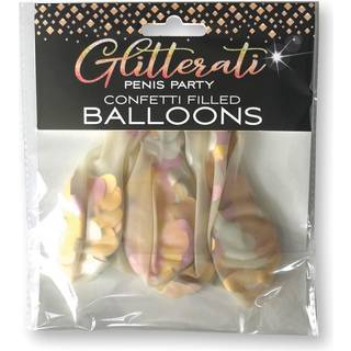 Little Genie Productions Glitterati Penis Confetti Balloons