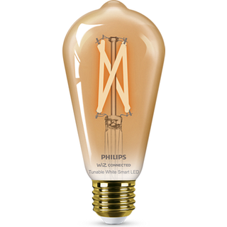Philips smart led dråbepære edison st64 e27 50w white justerbar guld dæmpbar