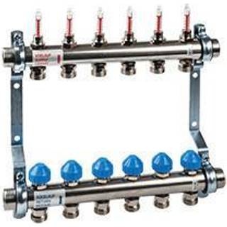 Manifold 6 kredse m/flowmeter
