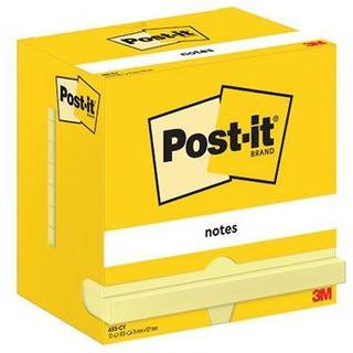 Post-it Notes 76x127 gul (12stk), 3M 7100290165