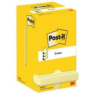 Post-it Notes POST-IT Z-block 76x76mm gul (12) 3134375014304