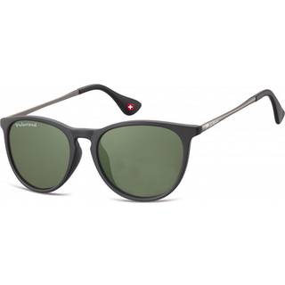 Montana Briller MP24 MP24A 53 Solbriller Mænd Black - Black - 53mm