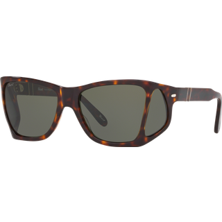 Persol Mand PO0009 24/31 Solbriller Acetat Skildpadde Grøn Firkantet Normal