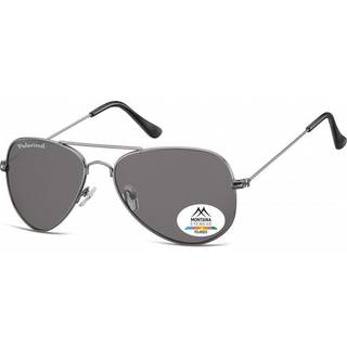 Montana Briller MP94 Polarized MP94 57 Solbriller Mænd Grå - Grey - 57mm