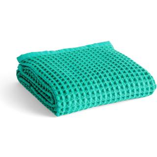 HAY Humdakin Waffle badehåndklæde 70x140 cm Emerald green
