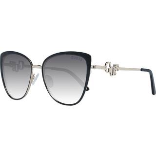 Guess GF6141 01B 56 Solbriller Kvinder Black - Shiny Black On Gold - 56mm