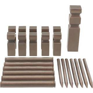 Kubb Grey/Brown Rubberwood