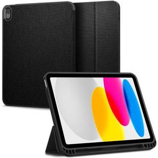 iPad 11" (2025) / iPad 10.9" (2024/2022) Spigen Urban Fit Stof Flip Cover m. Pen Holder - Sort