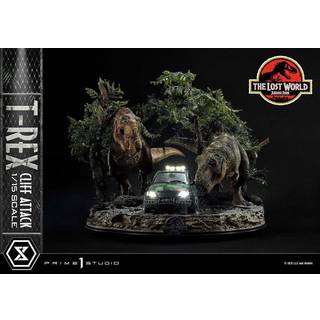 Jurassic World: The Lost World Statue 1/15 T-Rex Cliff Attack 53 cm