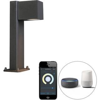 Smart udendørs stående lampe antracit 30 cm IP44 inkl. Wifi GU10 - Baleno