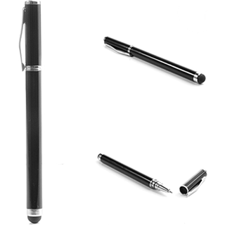 2 i 1 Stylus Pen Til Smartphones Og Tablets - Sort