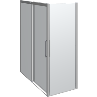 Scanbad Skydedør M/1 Sidepanel Classic 1600*800mm Krom/klar