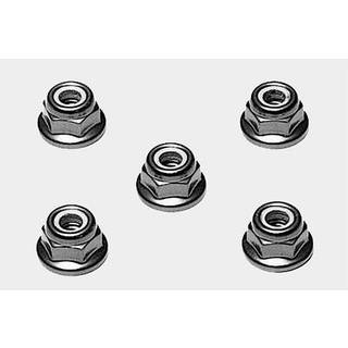 4mm flange lock nut blue