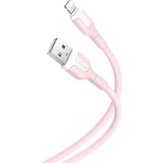 XO iPhonekabel - 1,0 m 2,1A Lyserød
