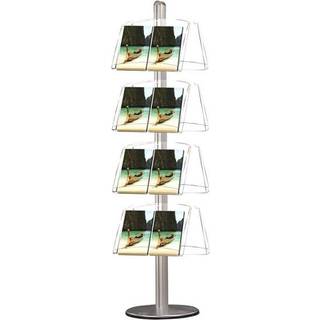Multistander dobbeltsidet - 8xA3 - 29.7x42 cm akrylhylder