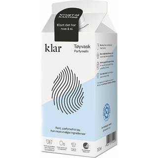 Klar Tøjvask (parfumefri) - 750 ml.