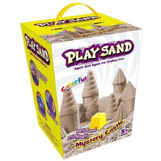Kinetisk Play Sand, Det mystiske sandslot, 908 g (4 farver)
