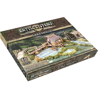 Battle Systems BSTFWE004 Fantasy Terrain Lake House - 28mm Fantasy Multi Level Buildings Modular 3D Scenery
