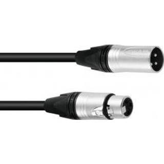PSSO DMX cable XLR 3pin 5m bk Neutrik TILBUD NU løftdenløsem kabel løft løse den