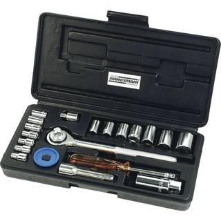 Brüder Mannesmann Topnøglesæt Metrisk 1/4 (6,3 mm), 3/8