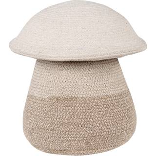 Håndlavet opbevaringskurv Mushroom med låg, H 38 cm