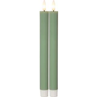 Star Trading LED antikke stearinlys grøn 2st 25cm 061-65