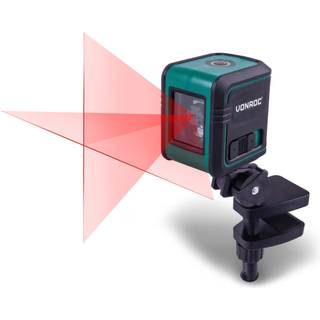 VONROC Laser 4V - Krydslaser - Rød - Selvnivellerende - 10 meter rækkevidde | Inkl. USB-C oplader