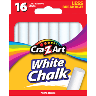 CRA-Z-Art Classroom Chalk White Pack med 16 stykker