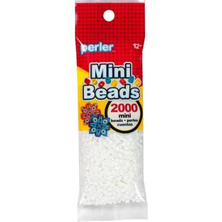 Perler White Mini -perler til b?rneh?ndv?rk 2000 stk.