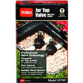 Toro 53709 1-tommer krukke Top Undergroinkler System Valve med flowkontrol