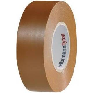 Hellermann Tape pvc vinyl brun 0,18x19mm 20m