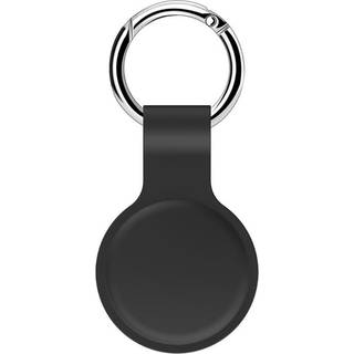 AirTag Silikone Etui m. Rund Karabinhage - Mørke Grå