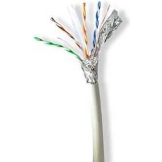 Nedis Netværkskabel Roll | CAT6a | Solid | SF/UTP | Kobber | 100.0 m | Indendørs | Runde | LSZH | Grå | Gaveæske