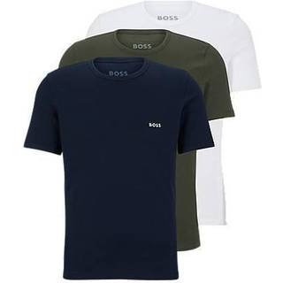 BOSS 3pak t-shirts med økologisk bomuld i multifarvet til herre