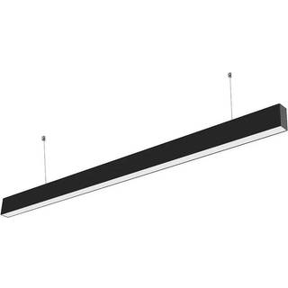 V-Tac 40W LED nedhængt loftarmatur - 120cm, Samsung LED chip, 230V, inkl. lyskilde - Farve på hus : Sort, Kulør : Neutral