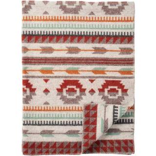 Klippan Yllefabrik Arrow Plaid 130x180 Cm - Plaider & Tæpper Lammeuld Multi - 227201