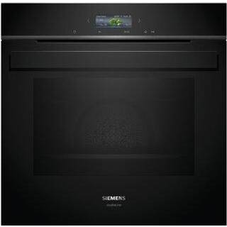 Indbygningsovn 71l Pyro A+ sort m/disp - Siemens iQ700 - HB974GLB1