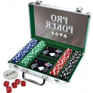 Propoker kuffert med 200 pokerchip