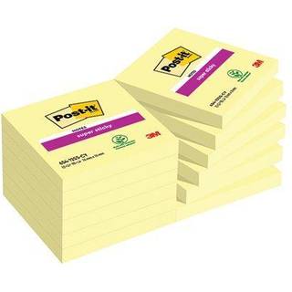 Post-it Super Sticky Notes 654-12SS-C Y 76x76mm Canary gul