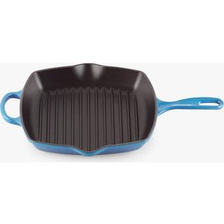 Le Creuset Støbejern grillpande 26x26 cm signature Azure blå