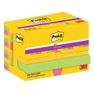 Post-it Super Sticky notes 47,6x47,6mm gul 12stk