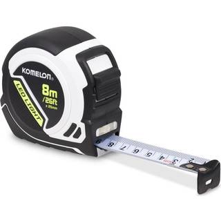 Komelon LED-lommelygte og målebånd 8 m/26 ft x 25 mm - PLD85E