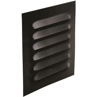 ABC Vent ABC-GC Jalousirist Sort, med stos Ø 100 mm