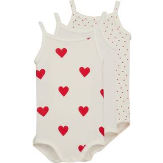 Petit Bateau 3-pak Babybodyer Cremefarvede 3 months  Creme  3 måneder  kvinde